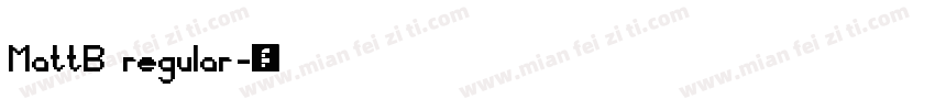 MattB regular字体转换